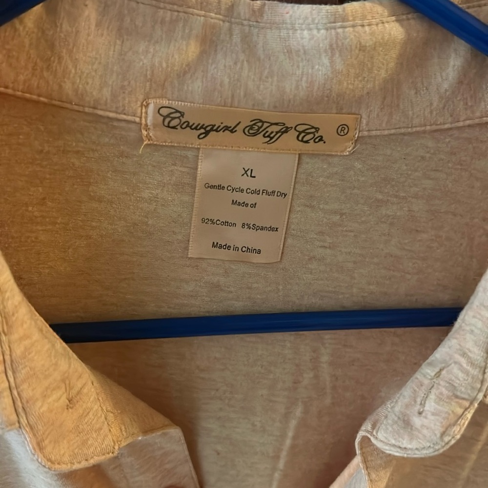 Cowgirl Tuff pull over button down shirt